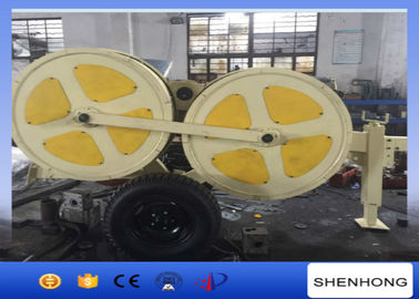 Overhead Transmission Lines OPGW Puller Tensioner 40KN With 1200mm Tension Wheel